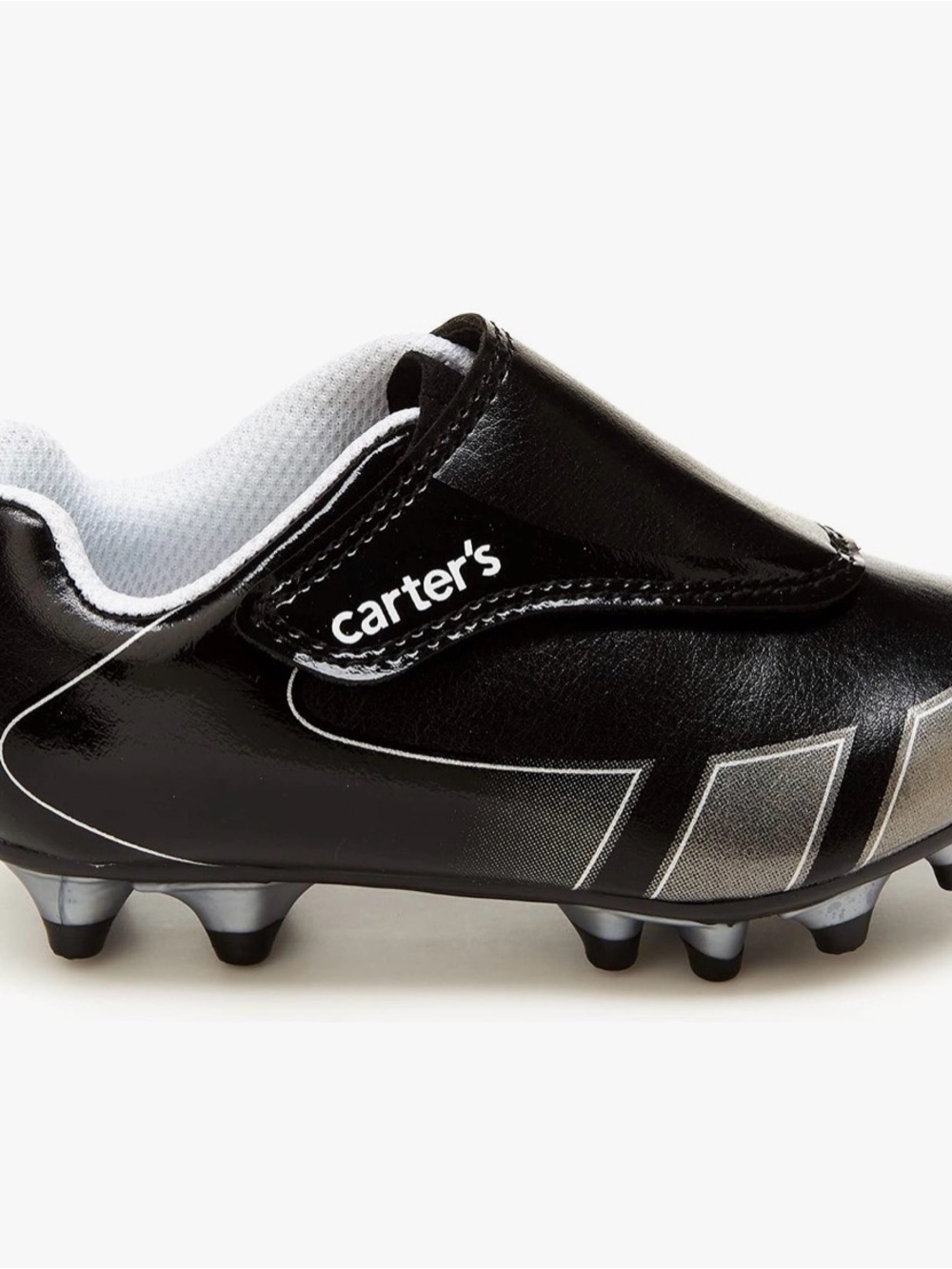 Carter's Black and White Kids Soccer Cleats